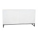 Aparador DKD Home Decor Cerámica Gris Blanco Madera de mango (150 x 38 x 80 cm)