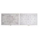 Tapa DKD Home Decor Contador Étnico Madera MDF 2 Unidades 46,5 x 6 x 31,5 cm