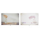 Tapa DKD Home Decor Contador Flores Madera MDF 2 Unidades 46,5 x 6 x 31,5 cm