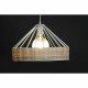 Lámpara de Techo DKD Home Decor 35 x 35 x 22 cm Negro Metal Ratán 50 W (2 Unidades)