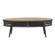 Centre Table DKD Home Decor Brown Black Metal Fir 120 x 58 x 42 cm