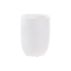 Vaso DKD Home Decor 8 x 8 x 10,5 cm Cemento Blanco
