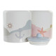 Bote DKD Home Decor Dolomita Azul Multicolor Rosa claro Mediterráneo 15 x 15 x 22 cm (2 Unidades)