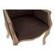 Butaca DKD Home Decor Marrón Natural Marrón oscuro Madera de caucho 62 x 55 x 100 cm 63,5 x 49,5 x 102 cm