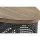 Consola DKD Home Decor 90,5 x 39 x 78 cm Abeto Negro Metal Marrón