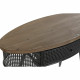 Consola DKD Home Decor 90,5 x 39 x 78 cm Abeto Negro Metal Marrón