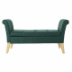 Banqueta DKD Home Decor 8424001795512 Natural Madera Poliéster Verde (130 x 44 x 69 cm)