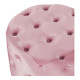 Reposapiés DKD Home Decor Rosa Velvet Madera MDF Glam (2 pcs)