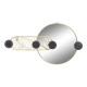 Wall mirror DKD Home Decor Black Golden 44 x 7 x 25 cm