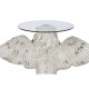 Side table DKD Home Decor Grey Crystal Magnesium 96 x 52 x 62 cm