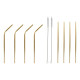 Pajita Reutilizable DKD Home Decor Dorado Acero Inoxidable