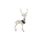 Adorno Navideño DKD Home Decor Negro Dorado Reno 35 x 18 x 55 cm