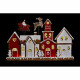 Adorno Navideño DKD Home Decor Casa Blanco Rojo Resina 41 x 7,5 x 27 cm