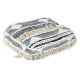 Cojín DKD Home Decor De suelo Negro Rayas 60 x 60 x 25 cm