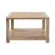 Mesa de Centro DKD Home Decor Marrón claro Madera de mango 76 x 76 x 45 cm