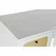 Desk DKD Home Decor Fir White Rattan (140 x 50 x 76 cm)