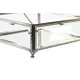 Caja-Joyero DKD Home Decor Transparente Plateado Metal Cristal 25 x 21 x 10 cm