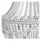 Lámpara de Techo DKD Home Decor Blanco Metal Madera MDF 40 W 220 V 50 x 50 x 128 cm
