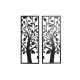 Decoración de Pared DKD Home Decor (2 Piezas) Árbol Metal Shabby Chic (35 x 1,3 x 91 cm)