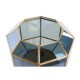 Lámpara de mesa DKD Home Decor Cristal Azul Dorado 220 V Latón 50 W Moderno (29 x 29 x 25 cm)
