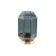 Lámpara de mesa DKD Home Decor Cristal Azul Dorado 220 V Latón 50 W Moderno (18 x 19 x 29 cm)