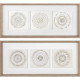 Cuadro DKD Home Decor 61 x 3,8 x 26 cm 63,5 x 4 x 28,6 cm Círculos Escandinavo (2 Unidades)