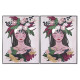 Cuadro DKD Home Decor 103 x 4,5 x 143 cm Flores Escandinavo (2 Unidades)