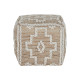 Reposapiés Home ESPRIT Blanco Natural 45 x 45 x 45 cm