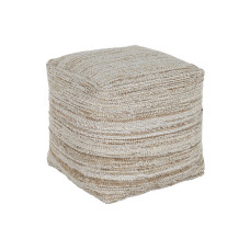 Reposapiés Home ESPRIT Blanco Natural 45 x 45 x 45 cm