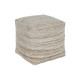 Reposapiés Home ESPRIT Blanco Natural 45 x 45 x 45 cm