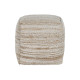 Reposapiés Home ESPRIT Blanco Natural 45 x 45 x 45 cm