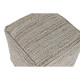 Reposapiés Home ESPRIT Blanco Natural 45 x 45 x 45 cm