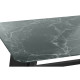 Mesa de Comedor Home ESPRIT Negro Verde Metal Cristal Templado 200 x 100 x 76 cm