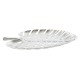 Centerpiece Home ESPRIT Silver Aluminium Modern Leaf of a plant 38,5 x 28 x 3 cm