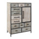 Chest of drawers DKD Home Decor Wood Metal (80 x 40 x 122 cm)