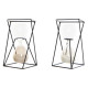 Hourglass DKD Home Decor Black Amber Terracotta 14 x 14 x 19 cm