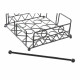Servilletero DKD Home Decor Geométrico Negro Metal 18 x 18 x 7 cm