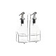 Aceitera DKD Home Decor Vinagrera Transparente Metal Cristal (2 Unidades) (2 pcs)