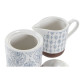 Azucarero DKD Home Decor Azul Blanco Marrón Gres 12,5 x 6,5 x 8 cm (2 pcs)