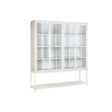 Estantería DKD Home Decor Blanco Negro Metal Madera de mango 170 x 45 x 200 cm