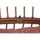 Sillón de jardín DKD Home Decor 99 x 71 x 147 cm Metal Terracota ratán sintético Blanco