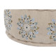 Puff DKD Home Decor Azul Beige 60 x 60 x 27 cm