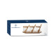 Azucarero DKD Home Decor Básico Transparente Natural Bambú 3 Piezas 8,5 cm 29 x 10 x 10 cm