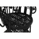 Silla de Jardín DKD Home Decor 96 x 66 x 145 cm 96 x 66 x 140 cm Negro Blanco