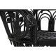 Silla de Jardín DKD Home Decor 96 x 66 x 145 cm 96 x 66 x 140 cm Negro Blanco