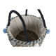 Juego de Cestas DKD Home Decor Poliéster Pompones 43 x 43 x 43 cm Hierba marina
