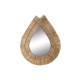 Espejo de pared DKD Home Decor 62 x 5 x 80 cm Natural Lágrima Jute