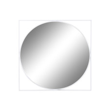 Espejo de pared DKD Home Decor 85,5 x 3 x 85,5 cm Cristal Blanco Hierro