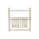 Revistero DKD Home Decor Espejo Dorado Metal (76 x 35 x 83 cm)