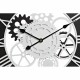 Reloj de Pared DKD Home Decor Blanco Negro Hierro Madera MDF Engranajes 60 x 4 x 60 cm